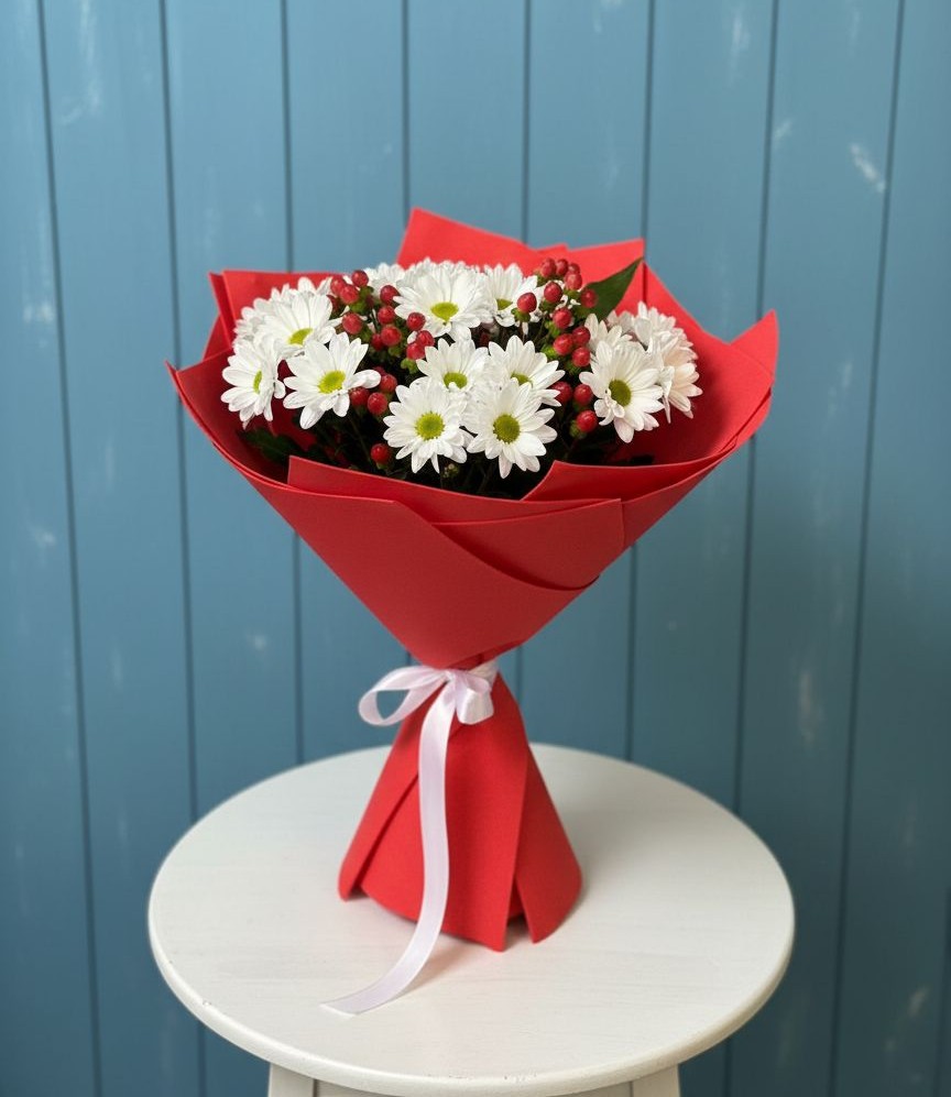 Букет цветов из: Хризантемы в Старокорсунской