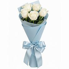 Букет 5 Белых роз Проуд в Старокорсунской