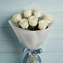 Букет 7 Белых роз Эдлесс Лав в Старокорсунской