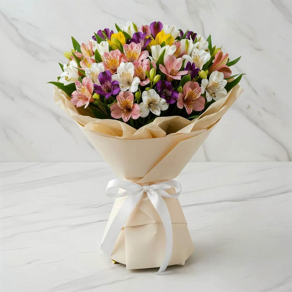 Букет цветов из: Альстромерии в Старокорсунской