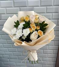 Букет цветов из:  Розы и Хризантемы в Старокорсунской