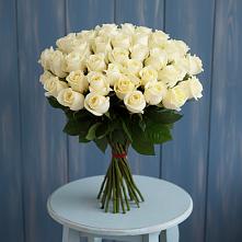 Букет 51 Белая роза Эдлесс Лав #REPLACE_PRED# Старокорсунской