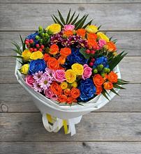 Букет цветов из:  Розы и Хризантемы в Старокорсунской