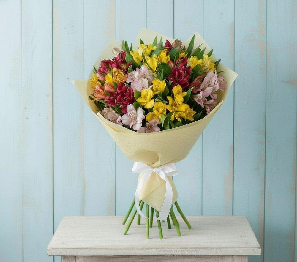 Букет цветов из: Альстромерии в Старокорсунской