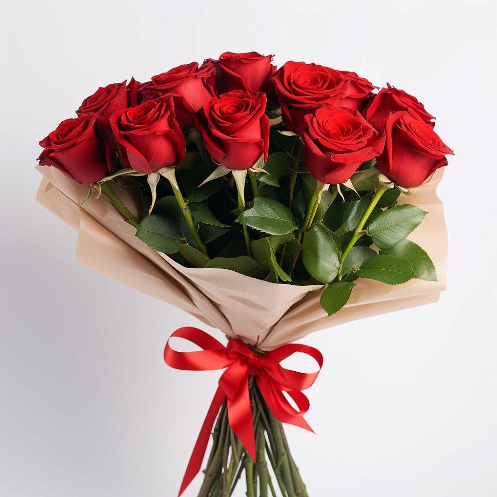 Букет 11 Красных роз Эдлесс Лав в Старокорсунской