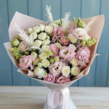 Букет цветов из:  Альстромерии и Розы в Старокорсунской
