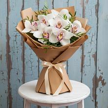 Букет цветов из:  Орхидеи и Розы в Старокорсунской