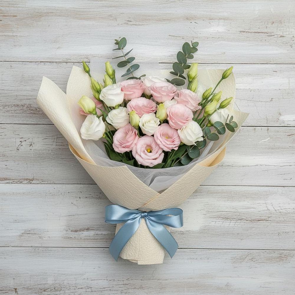 Букет цветов из: Лизиантусы в Старокорсунской